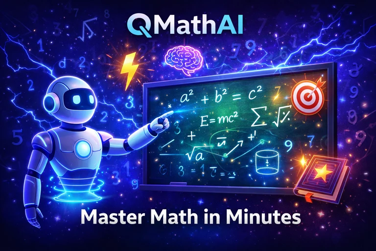 QMathAI : 24/7 AI Math Tutor product artwork