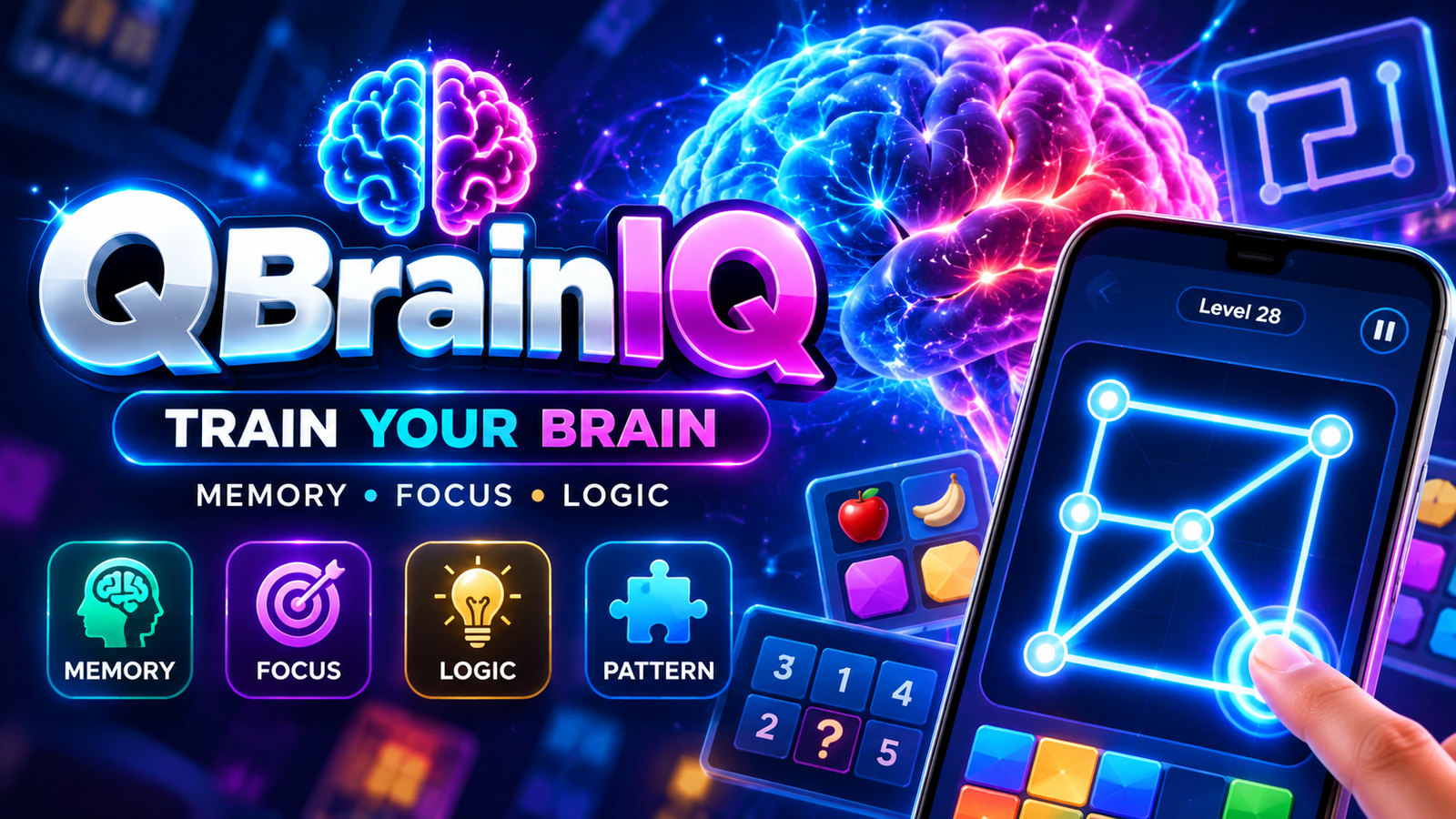QBrainIQ: Brain Training Game icon